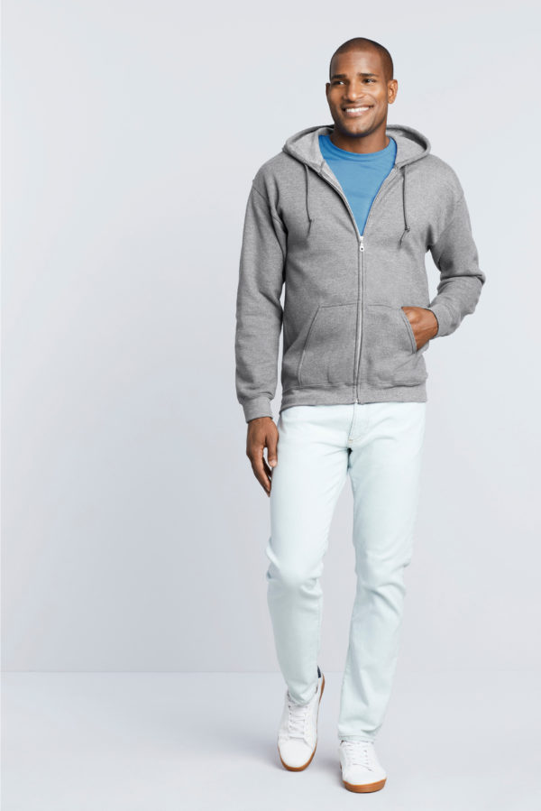 GI18600 - SWEAT-SHIRT HOMME ZIPPÉ CAPUCHE HEAVY BLEND™