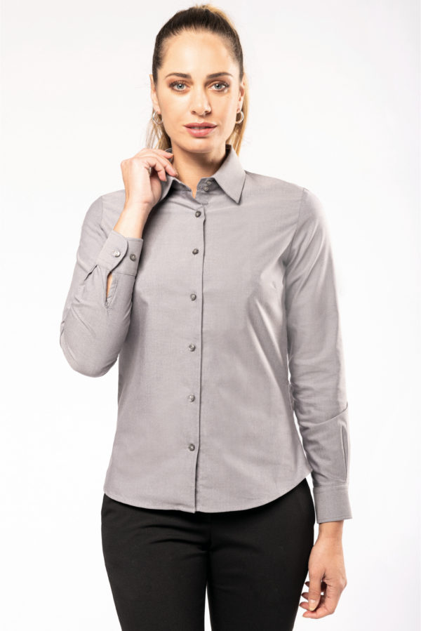 K534 - Chemise oxford manches longues femme